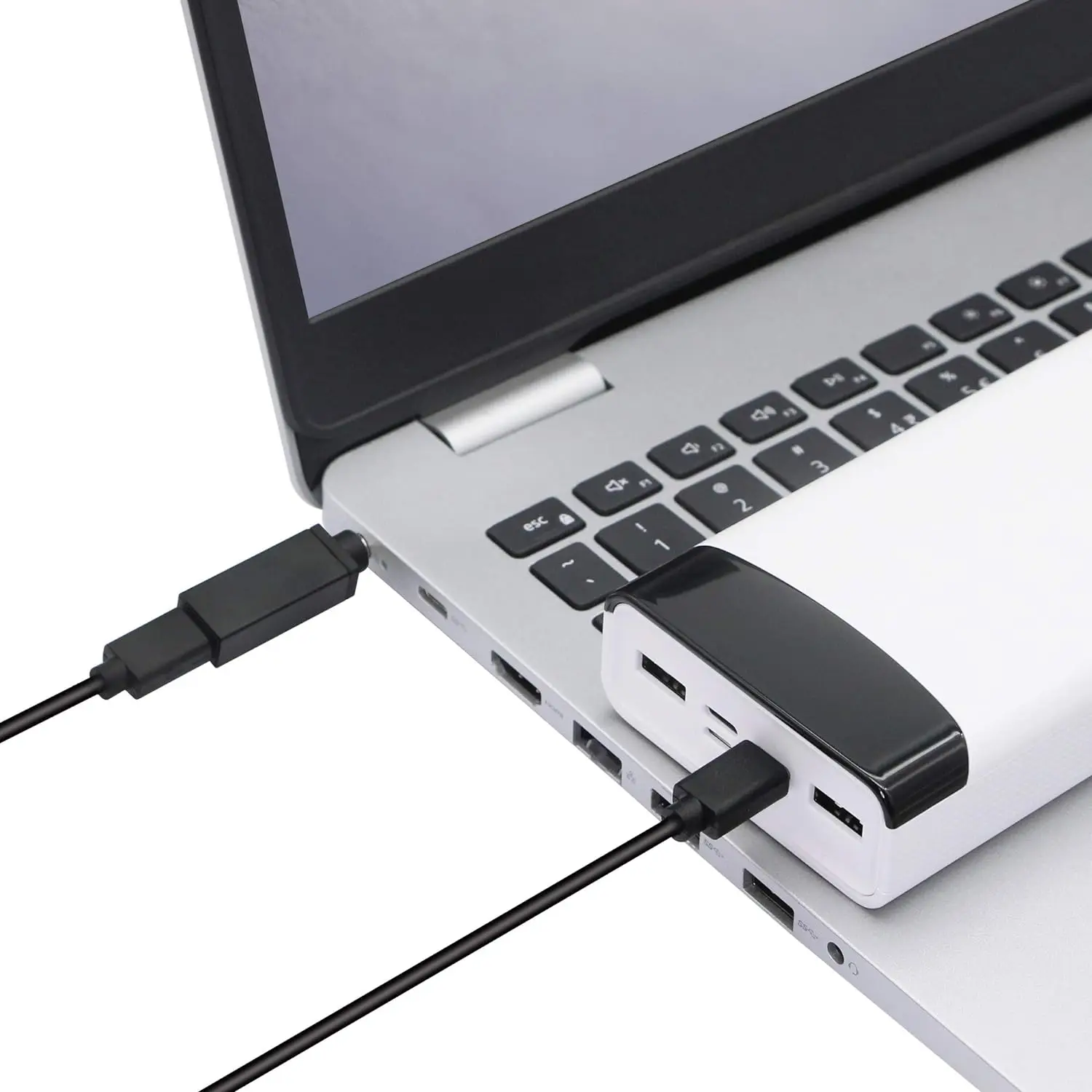 USB 3.1 Type C Female Input to DC 4.5mm x 3.0mm x 0.6mm Male Power Charger Charging Adapter Connector for HP Notebooks Laptop