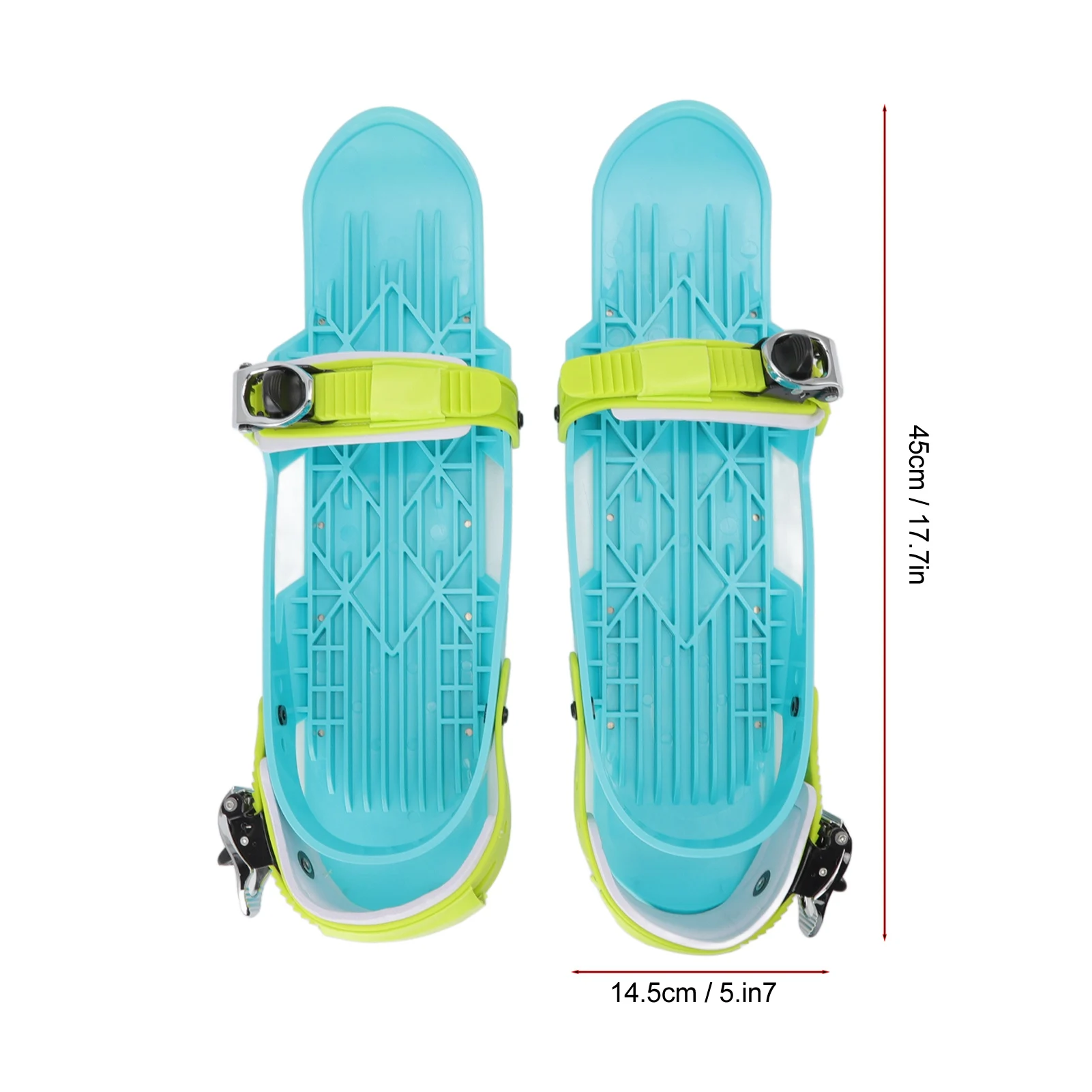 Mini Ski Skates Skating Skis Attach to Skis Boots for Adults Adjusable Ski Shoes for Outdoor Skiing
