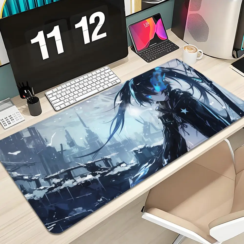 Anime Black Rock Shooter Mouse Pad Keyboard Mousepad large 600X300 mm Desk Mat PC Gamer High definition printing Table pad
