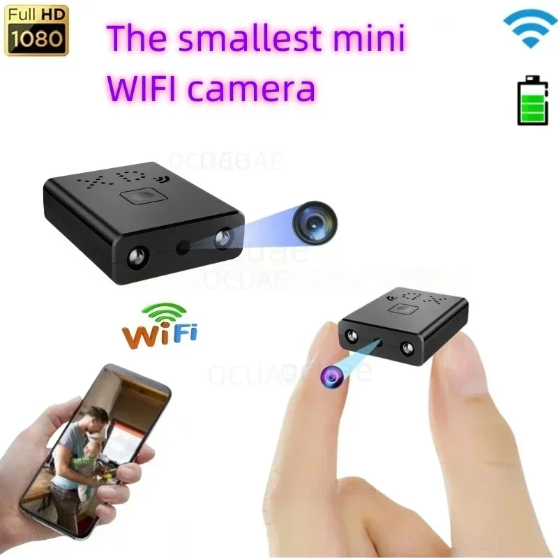 1080P HD Smallest Mini WIFI Camera Camera for Home IR Night Vision Body Cam IP Remote Monitoring Camcorder Invisible Espia Cam