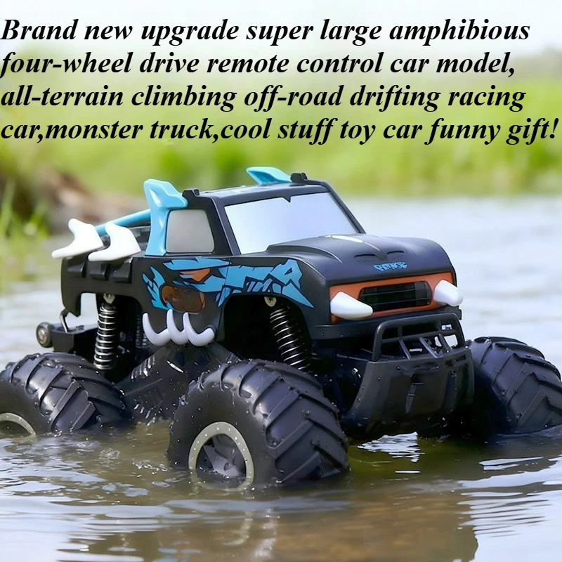 Cool Stuff Toy Car Funny Gift-Super Climbing Off-road Rc Cars,Remote Control Car,Amphibious Rc Truck,Monster Truck,Toys for Kids