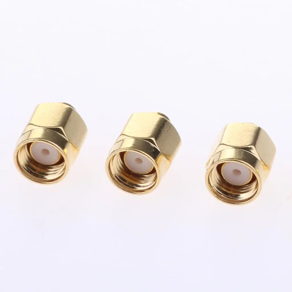 SMA Connector Plug Through Hole Solder RF Adapter Male Jack for RG405 Semi Wire Connection