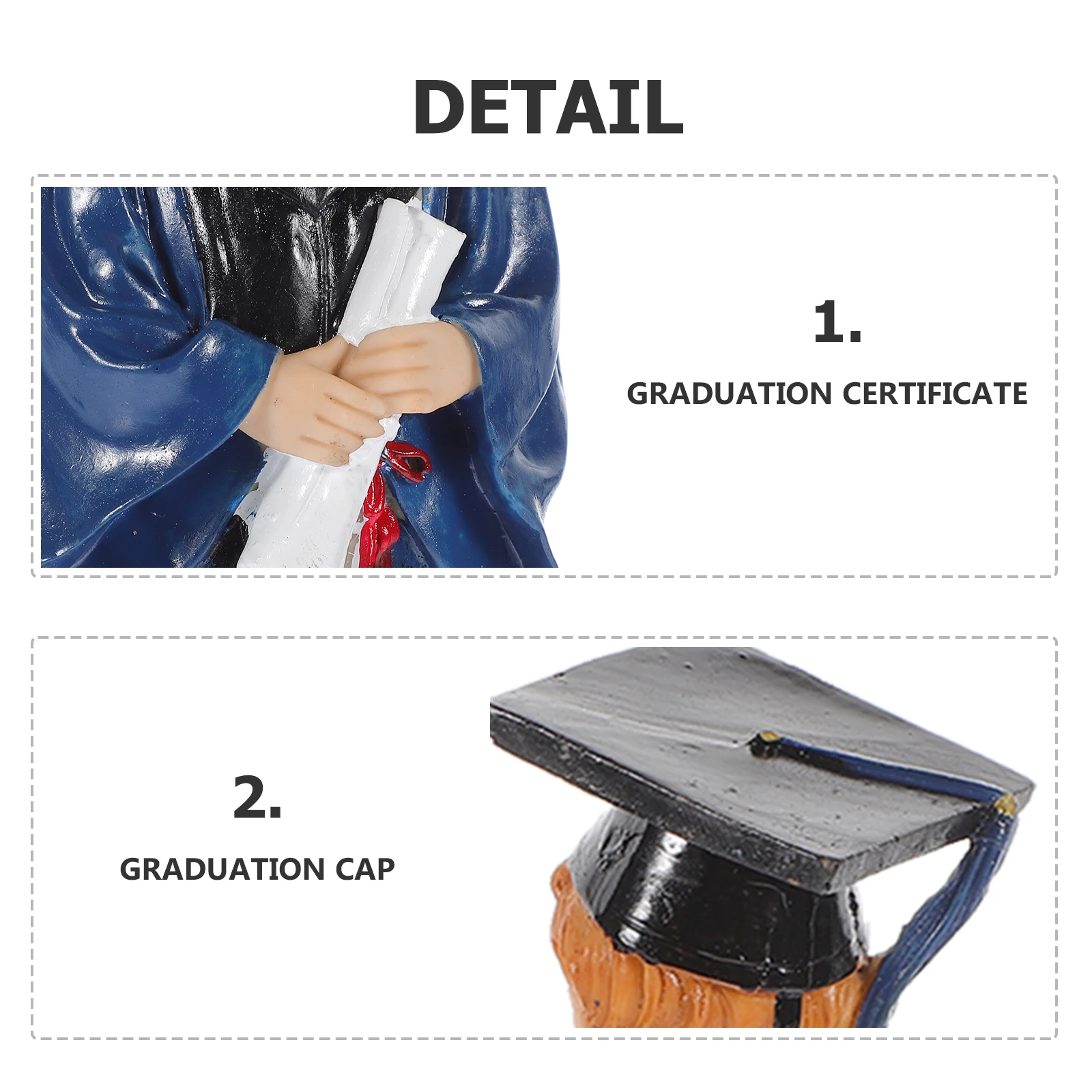 

Resin Graduation Decoration Cartoon Character Ornament Desktop Party Decor Graduation Season Table Centerpieces