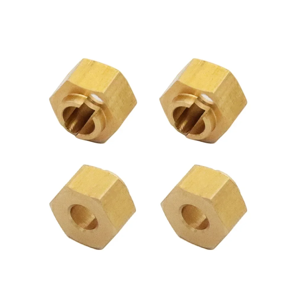 

7mm Brass Wheel Hex Hub Extenders Adapters 4/5/6mm for TRX4M Bronco Defender 1/18 RC Crawler Car Model Parts