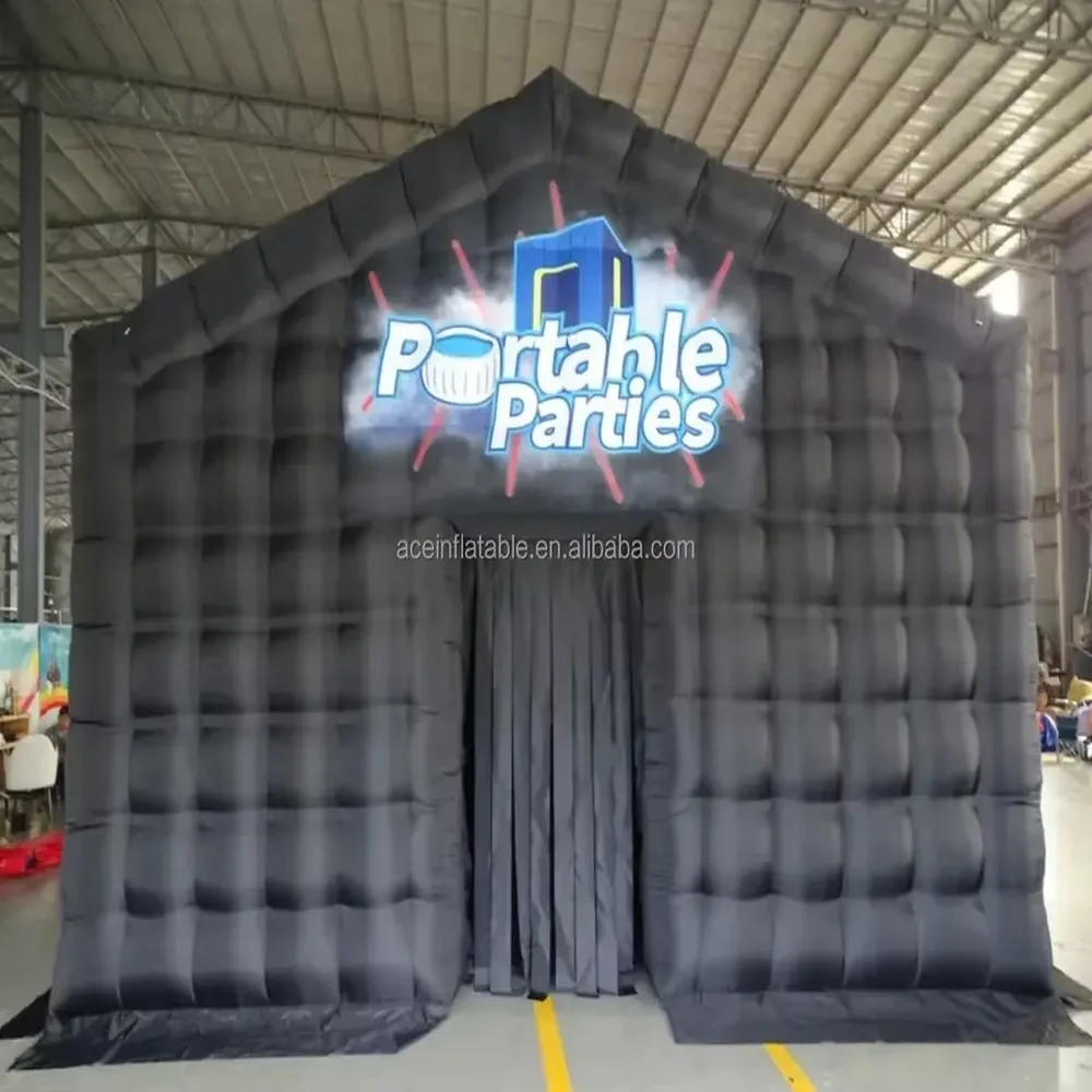 Commercial Inflatable Party Tent LED Disco Event Tent Portable Blow Up Club Tent For Outdoor Events
