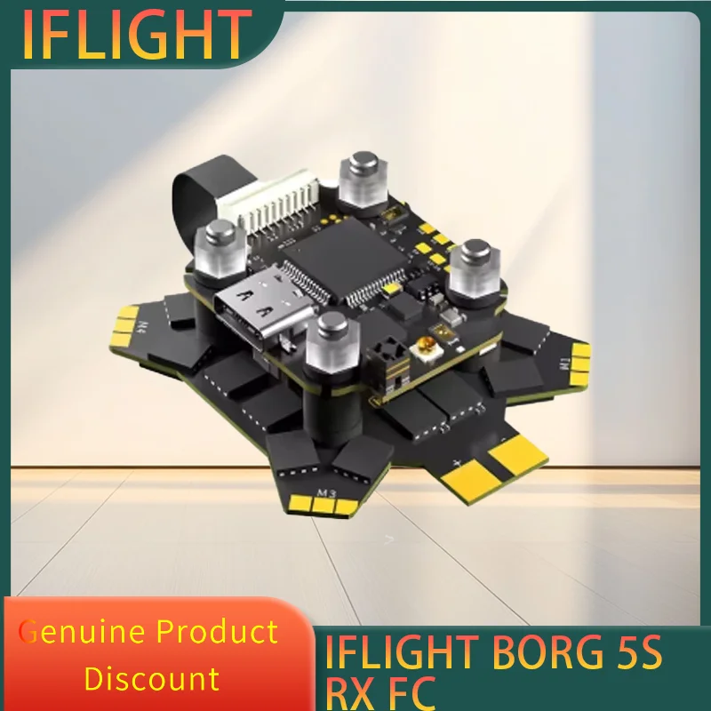 

iFlight Borg 5S RX Stack with Borg 5S RX FC Flight Controller / Borg 60R ESC for FPV Racing Parts