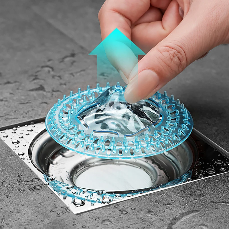 10 Stuks Wegwerp Afvoer Filter Haar Catcher Haar Proof Badkamer Vloer Drains Douche Afvoer Cover Anti-Verstopping Mesh voor Haar/Afval
