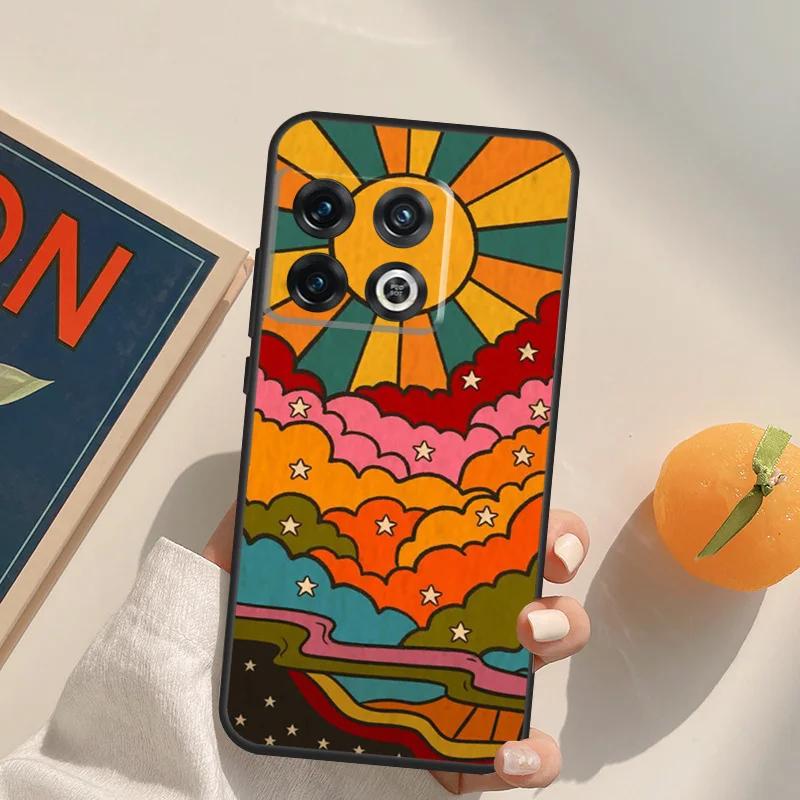 Cute Indie Hippie Case For OnePlus 11 10 9 8 Pro 8T 9R 10T 9RT Ace Nord 2 2T CE N10 N100 N20 N200 Back Cover