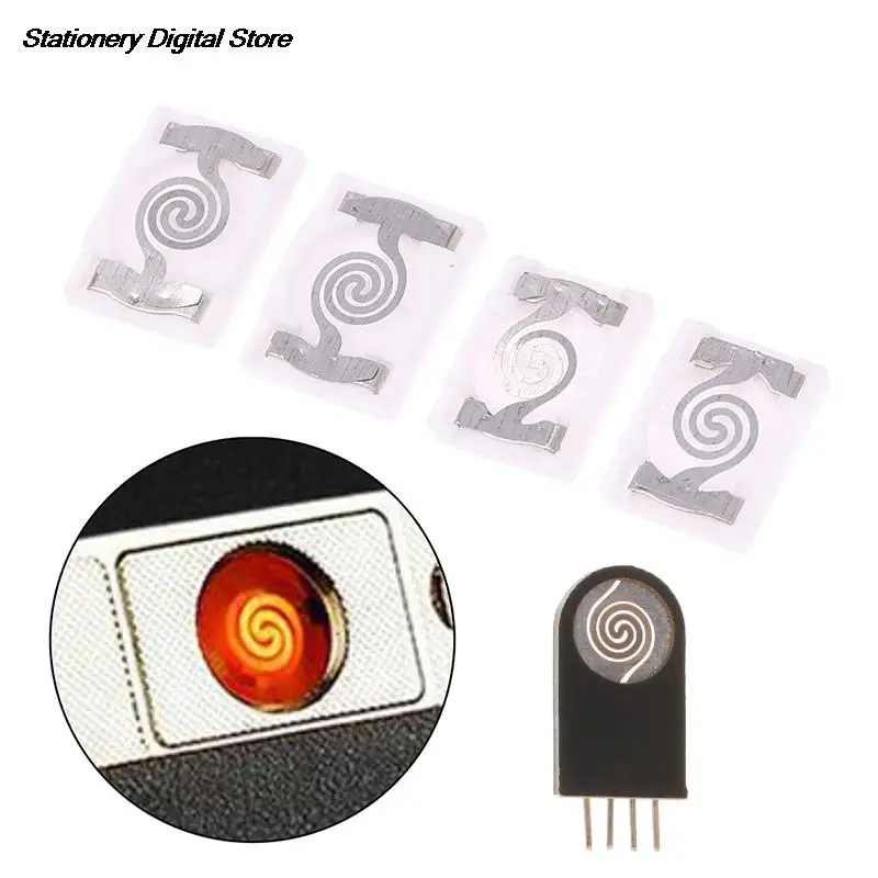 New 2/5pcs Replacement Ceramic Chip Heating Head For USB Electronic Lighter DIY Repair Accessories