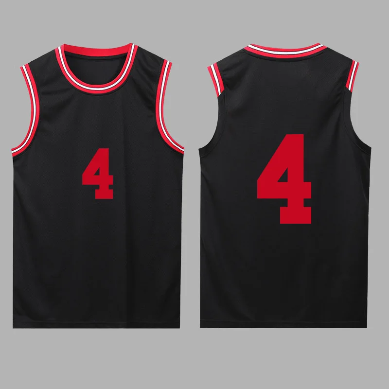 Men Women Basketball Jersey , Children Quick Dry College Basketball t-shirt , Basketball Shirts Youth Sports Uniform Kits Black