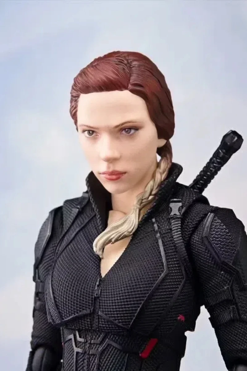 Marvel Avengers 4 SHF Black Widow Scarlett mobile face changing collectible Action Figure model Halloween children's toy gift