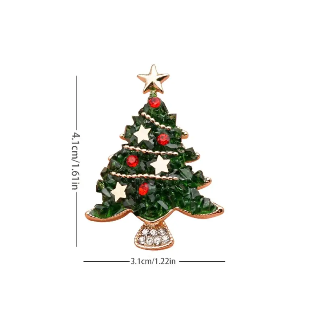 Korean Style Christmas Brooch Snowman Reindeer Enamel Rhinestone Brooches Christmas Present Clothes Accessories