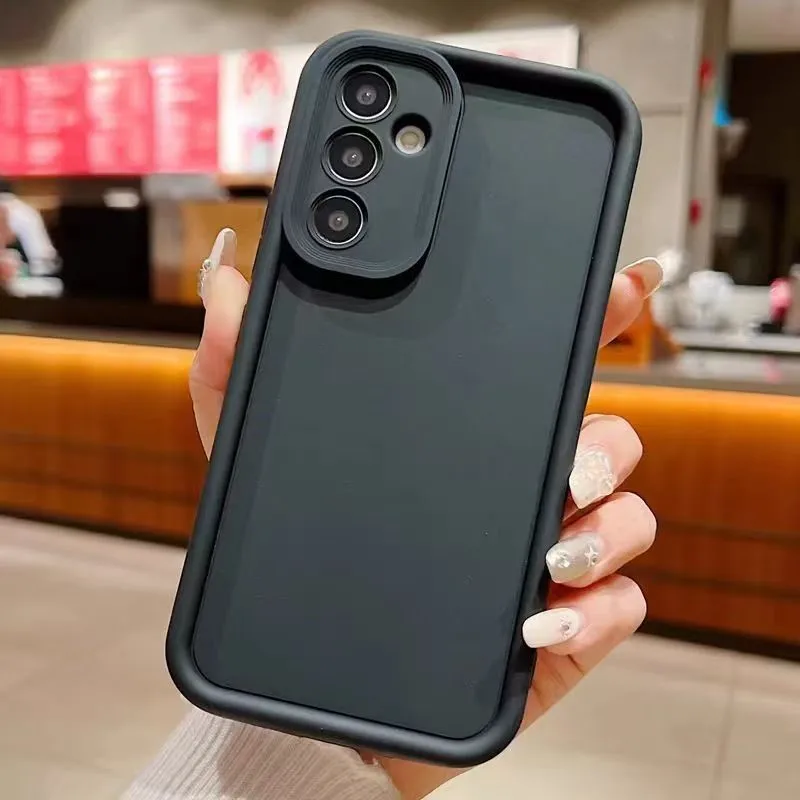 Step Cut Matte Dicke stoßfeste Silikonhülle für Samsung Galaxy A14 A24 A34 A54 A04S A04 A04E A05 A05S A15 A25 A35 A55 5G Cover