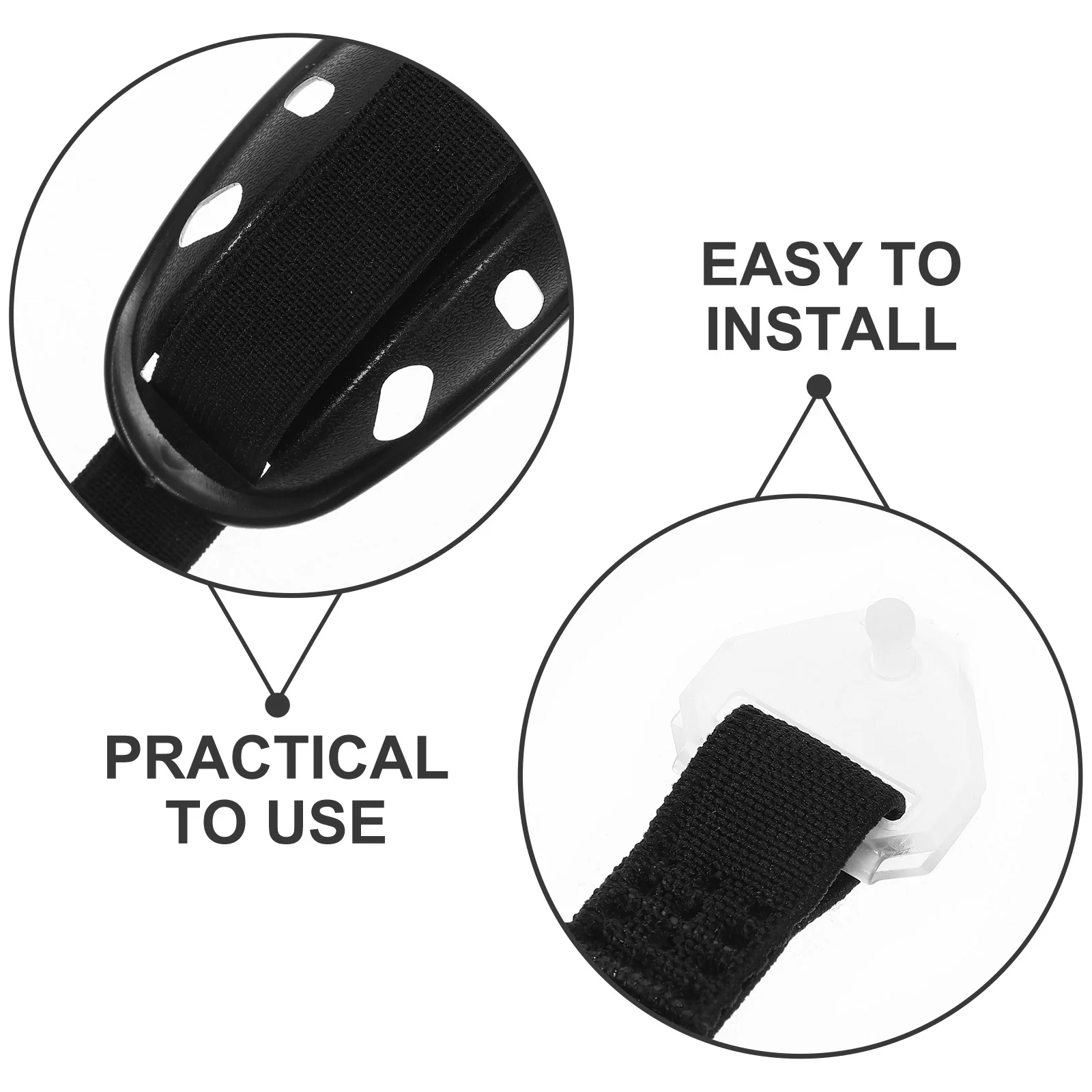 Ceinture blanche en polyester pour homme, sangle mentonnière professionnelle