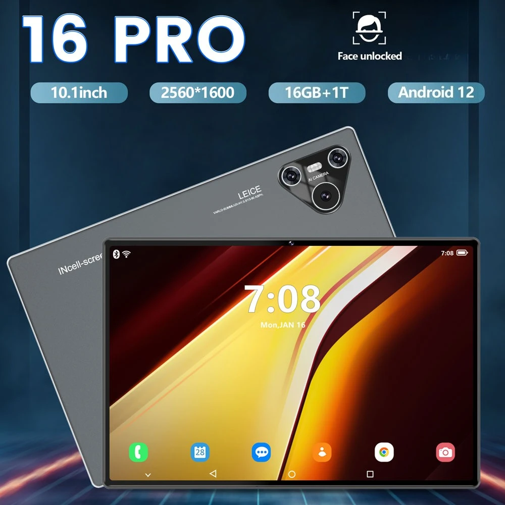 2025 Pad 16 Pro Планшет 5G Dual SIM 10000 мАч Планшет 10 дюймов Android ПК 22 ГБ + 2 ТБ WIFI Snapdragon 870 Планшеты для детей Вкладка 2025 Pad 16 Pro Планшет 5G Dual SIM 10000 мАч Планшет 10 дюймов Android ПК 22 ГБ + 2 ТБ WIFI Snapdragon 870 Планшеты для детей Вкладка