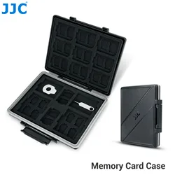 JJC Micro SD Card Case for SD/ MicroSD/ TF/ CF/ XQD/ CFexpress Type A/B Cards Holder with Card Tools Waterproof Memory Card Case