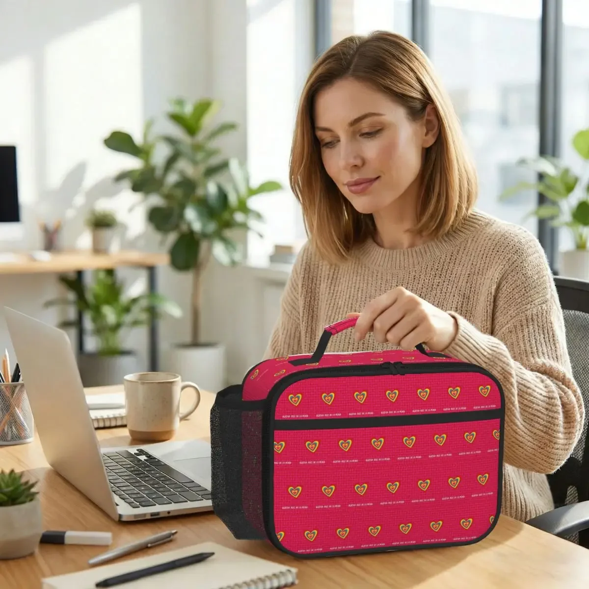 Bolsa térmica para el almuerzo con diseño de Agatha Ruiz-De La-Prada para mujer, caja térmica para comida de oficina, contenedor portátil para almuerzo