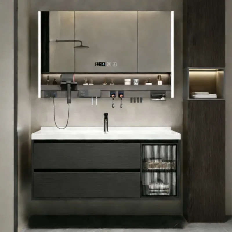 

Luxury Minimalist Multifunction Bathroom Cabinets Corner Combination Unique Fancy Cabinets Rustic Storage European Furniture