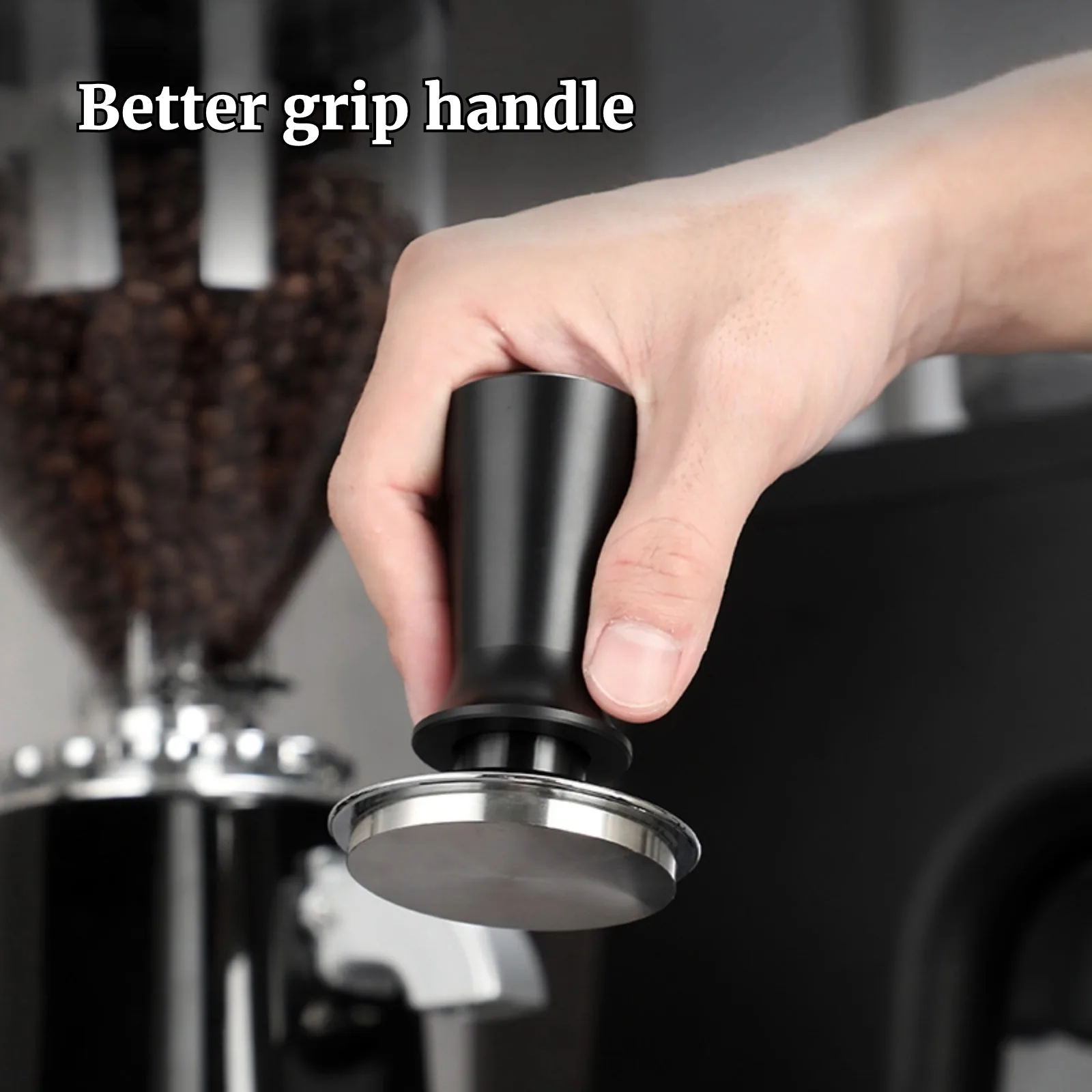 58mm 53mm 51mm Espresso Tamper Barista Coffee Tamper with Calibrated Spring Loaded Stainless Steel Tampers