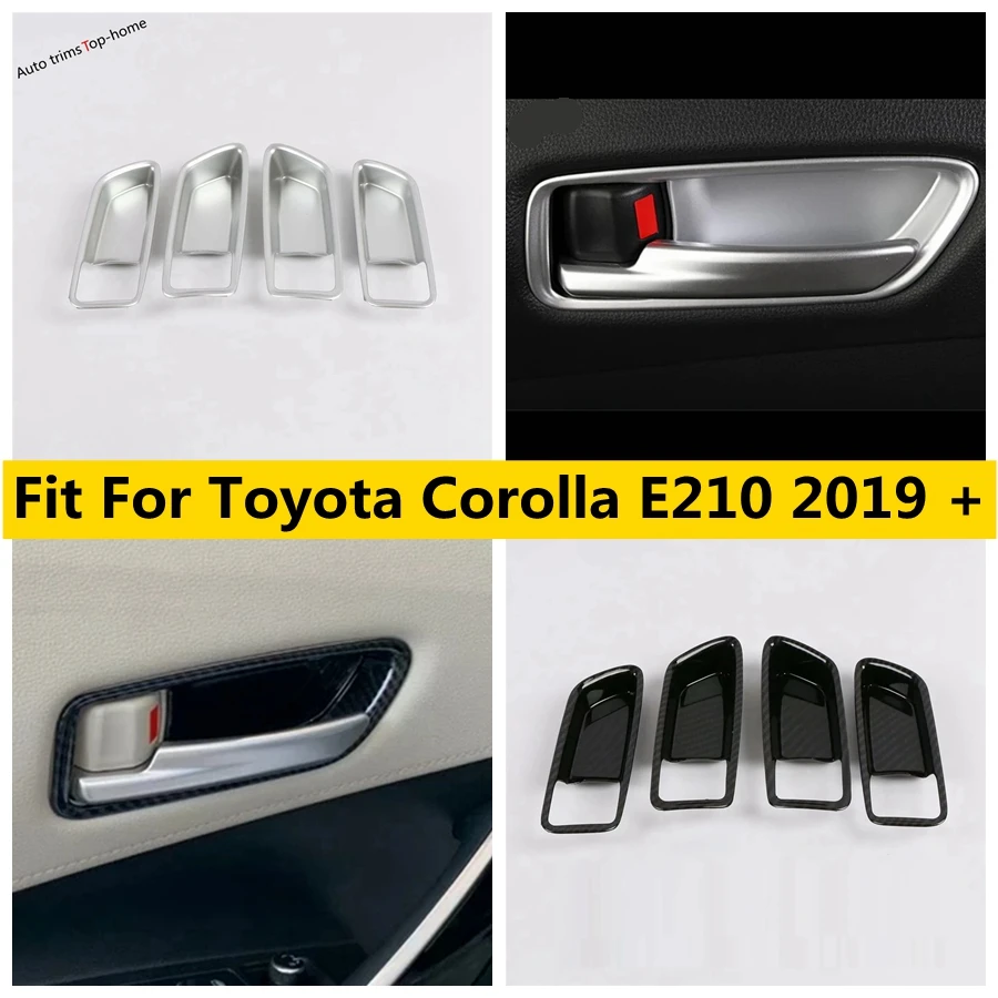 

ABS Carbon Inner Door Handle Bowl Covers Trim For Toyota Corolla E210 2019 2020 2021 2022 2023 2024 2025 Hybrid Car Accessories