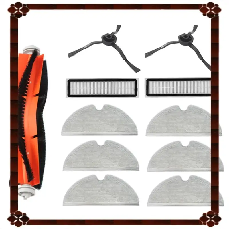 24-часовая доставка, 11 шт. для Xiaomi Dream D9/Bot L10 Pro L10, аксессуары для пылесоса, боковая щетка, фильтр, швабра, основная щетка, замена