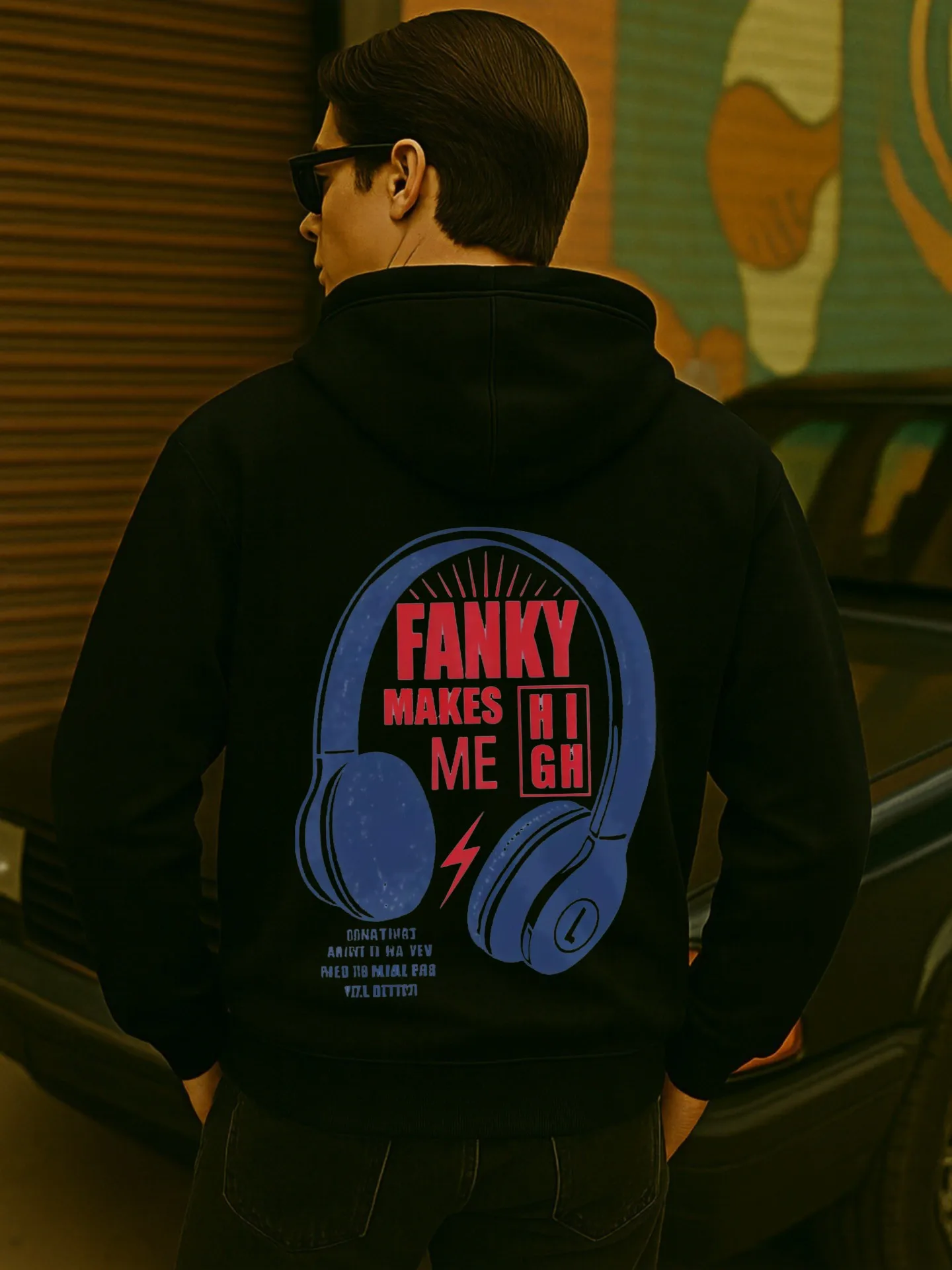 هوديي برسومات جرافيك للرجال، بلوفر بغطاء للرأس مطبوع عليه حروف، نمط كاجوال للرجال، قماش ناعم للارتداء اليومي #2