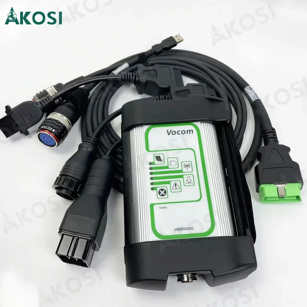 Heavy Duty truck Vocom 88890030 Interface 24v Truck Excavator Diagnostic Tool