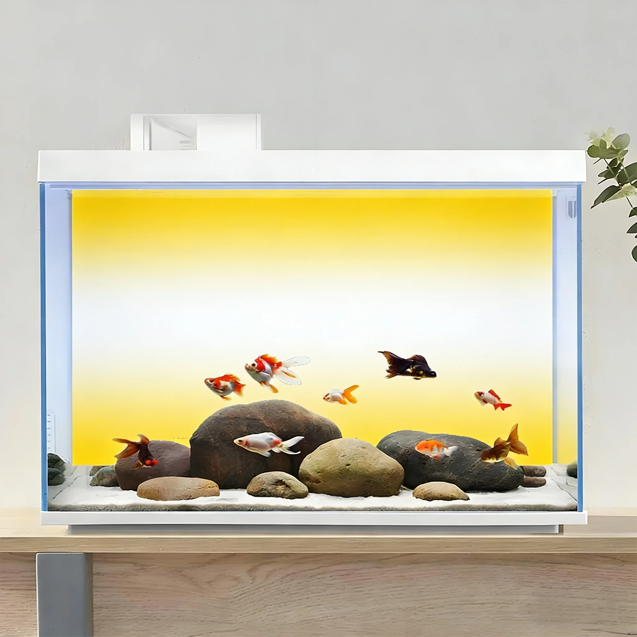 Yellow and White Gradient, Fis - огляд і ціна Aquarium Fish Yellow