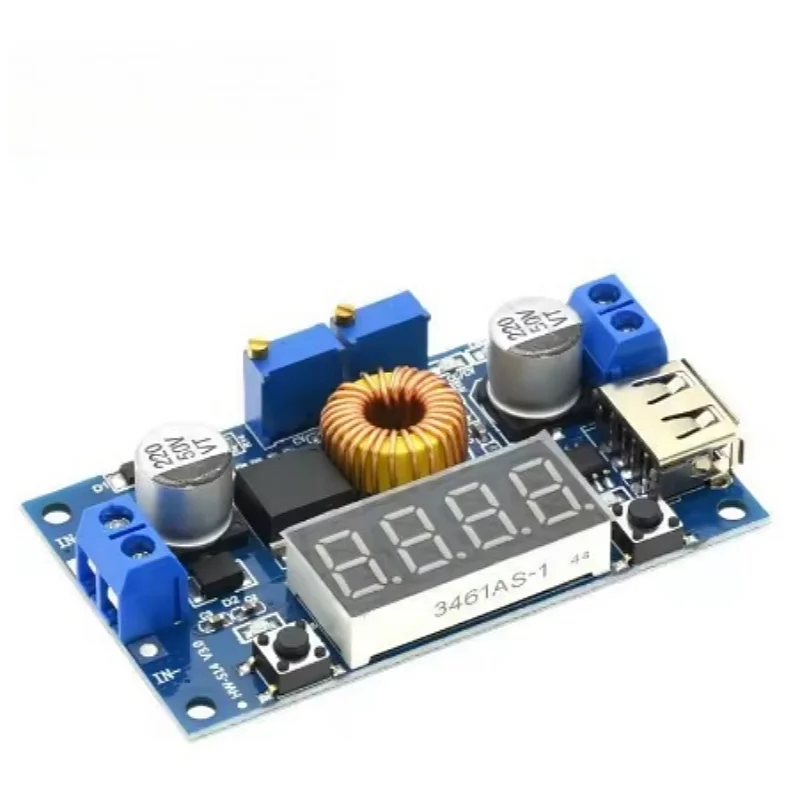 5A XL4015 Constant voltage constant current step-down power module Voltage current display LED drives lithium battery charging
