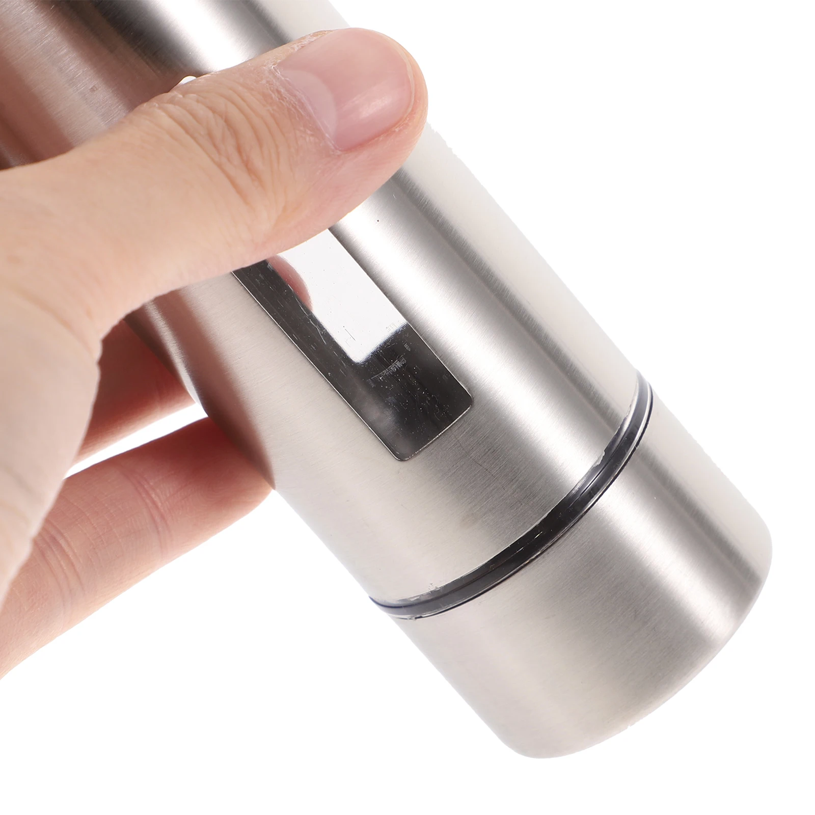 

Seasoning Bottle Set Stainless Steel Spice Containers Transparent Vinegar Bottle Pepper Shaker Sauce Dispenser Kitchen