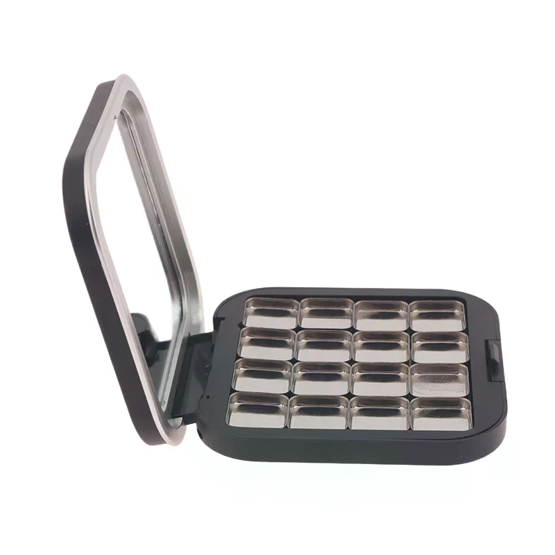 Mat Zwart Lege Magnetische Oogschaduw Palet Oogmake-up Opbergschotel Voor Vrouwen Make-up Beginners DIY Oogschaduw Opbergdoos Tool