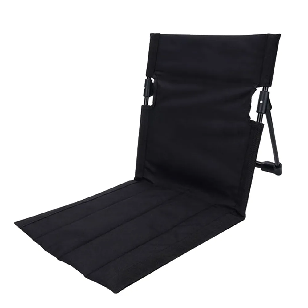 

Backrest Cushion Foldable Camping Chair Lightweight Oxford Cloth Lazy Chair Back Support Outdoor Relaxing Chair