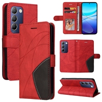 Spliced PU Leather Case For Xiaomi X4 GT 12Pro For Redmi Note 10 11T 11S 11E POCO F3 F4 GT Card Slot Stand Cover Luxury Funda