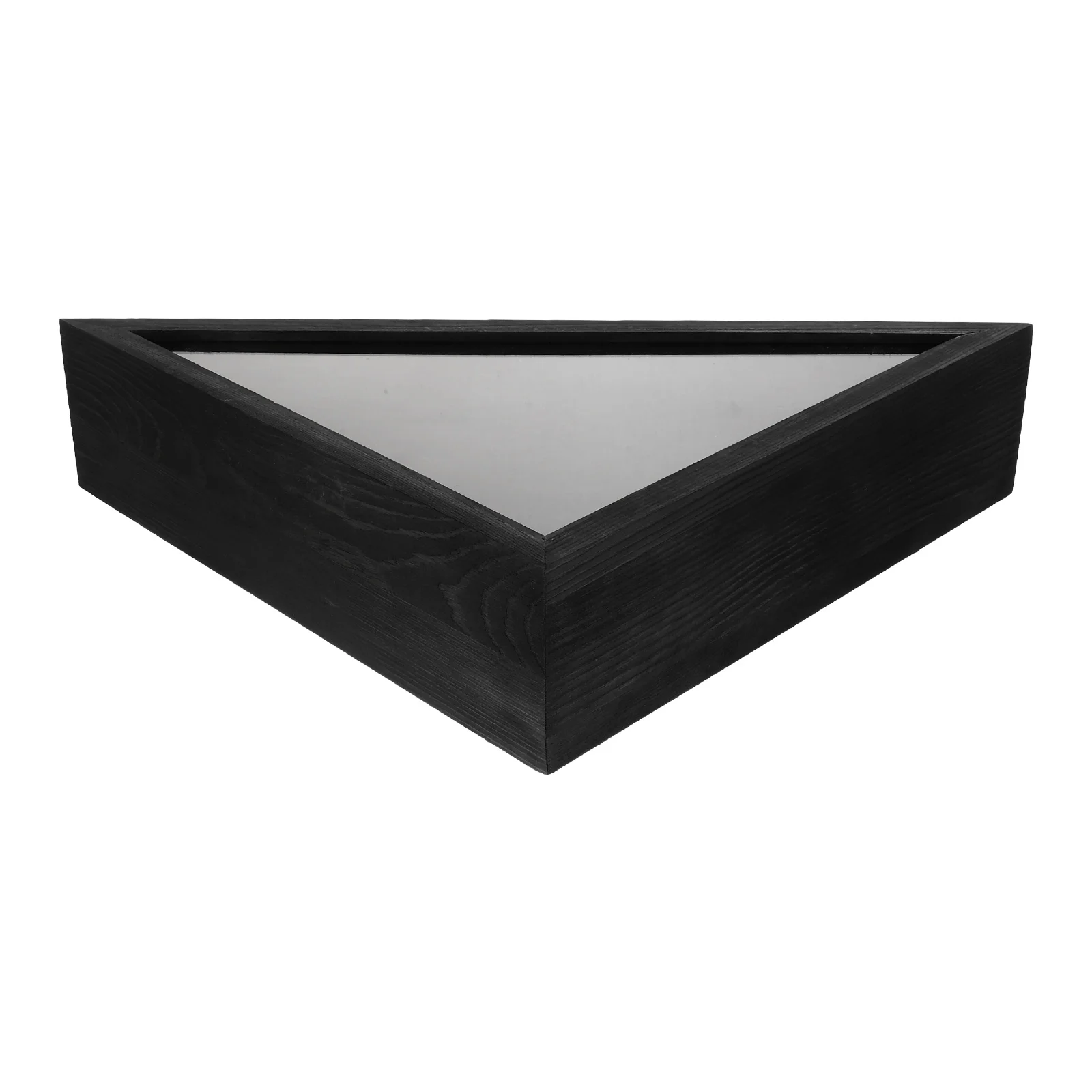 

Flag Storage Box Wooden Container Wall-mounted Holder Display Use Triangle Case Boxes