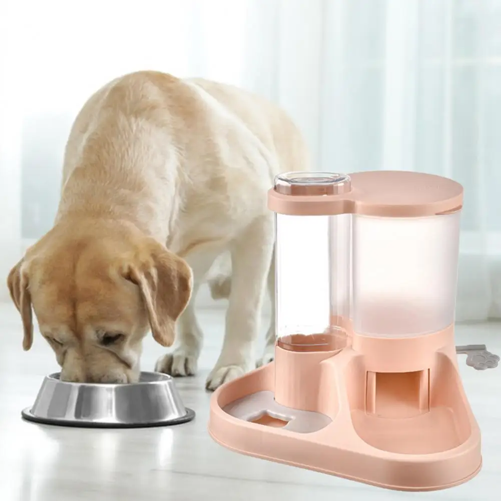 Healthy Diet Pet Feeder Hygienic Pet Feeder 2-in-1 Pet Feeder Water Dispenser Capacity Transparent Design Ideal for Cats Dogs