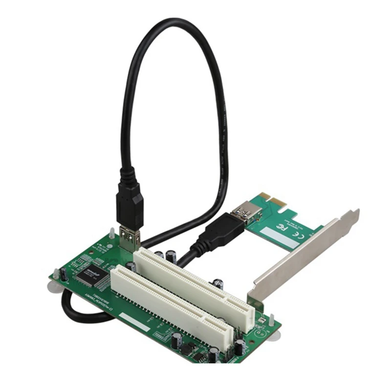 New Desktop PCI-Express PCI-E To PCI Adapter Card Pcie To Dual Pci Slot Expansion Card USB 3.0