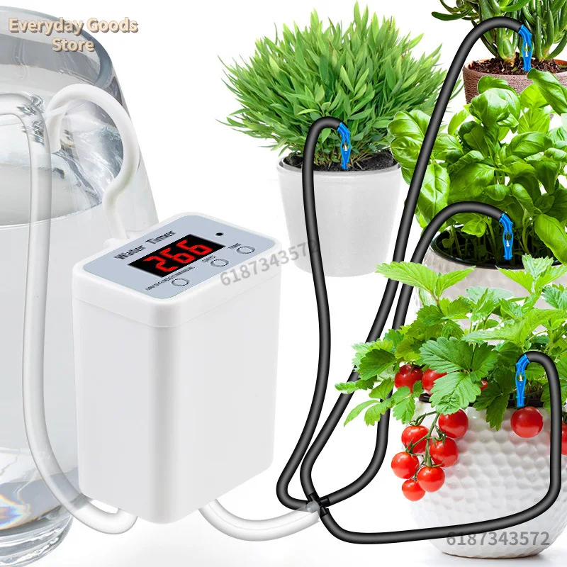 Contrôleur de pompe d'arrosage automatique, fleurs intelligentes, plantes, dispositif d'irrigation goutte-à-goutte, système de minuterie, outils de jardin