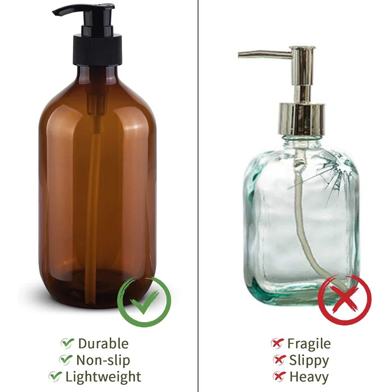 17Oz Soap Dispenser, Hand Dish Soap Dispenser For Kitchen Bathroom Countertop,Refillable Lotion Liquid Soap Pump Bottles