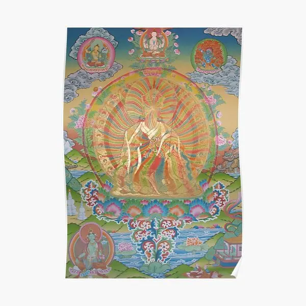 Dzogchen Rainbow y Thangka  Poster Art Picture Home Decor Decoration Modern Painting Room Wall Vintage Mural Funny No Frame