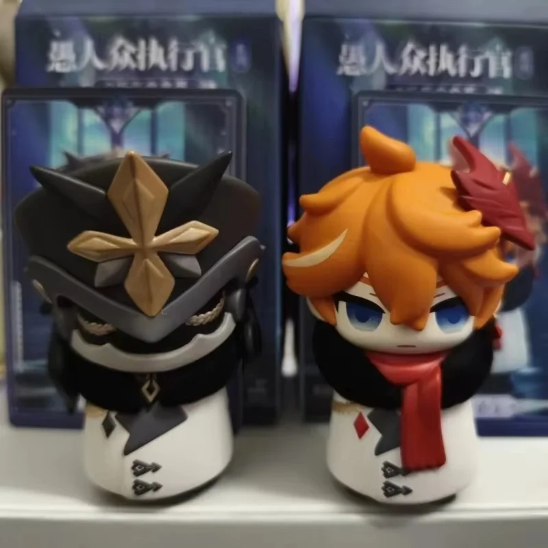 

New Hot Genuine Stock Genshin Impact Fatui Harbinger Series Blind Box Toys Q Version Model Decoration Birthday Surprise Gifts