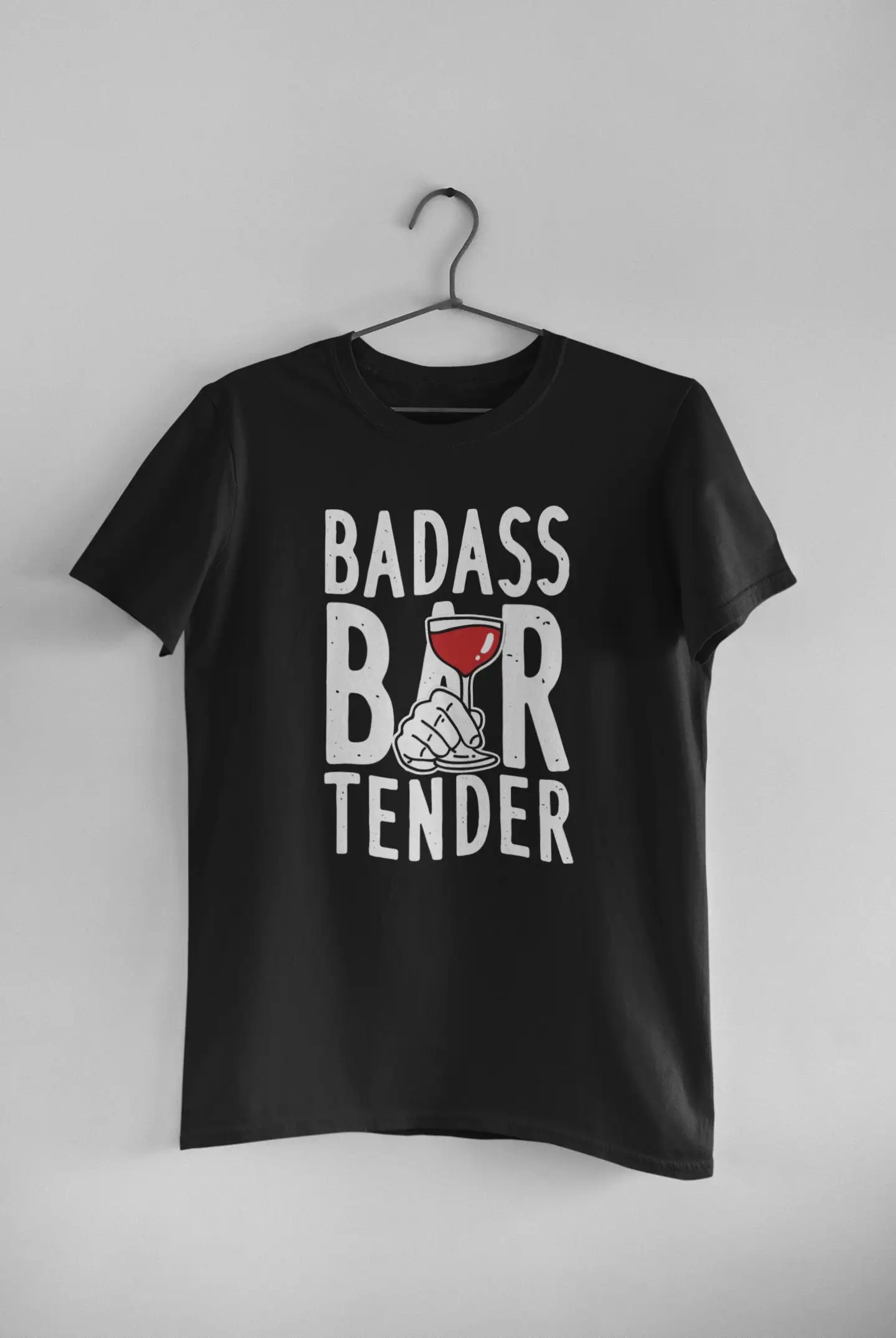 Wedding Bartender T Shirt Bar Owner Waitress Barman Badass