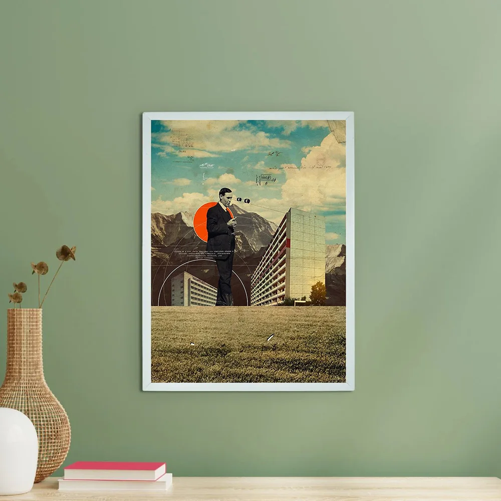 فيلم عتيق غير مؤطر نوير سيتي سكيب قماش جدار الفن طباعة ريترو هوليوود الفيلم المشارك التصوير الحضري ديكور جمالي أسود #6