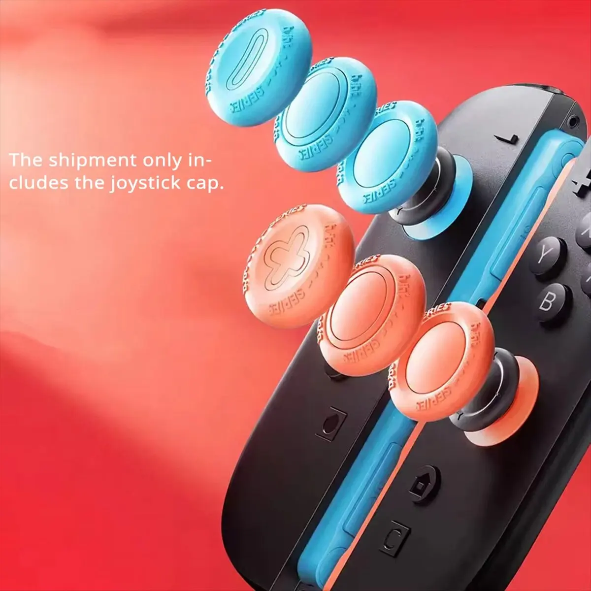 A86G NEW 6Pcs Silicone Thumb Stick Grips Caps for Switch 2 , Button Cover for Switch 2 Protection Accessory
