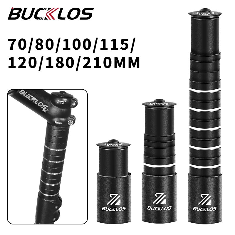 

BUCKLOS Bike Handlebar Stem Height Extender CNC Aluminum Alloy Bicycle Fork Extension Adapter MTB Handlebar Riser Road BMX Parts