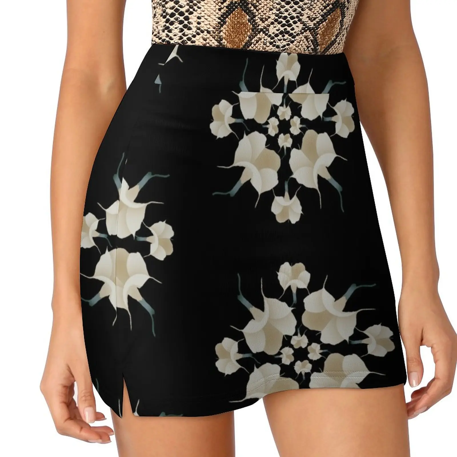 Brugmansia Mini Skirt Woman clothing skirts summer 2025 woman skirts women summer 2025