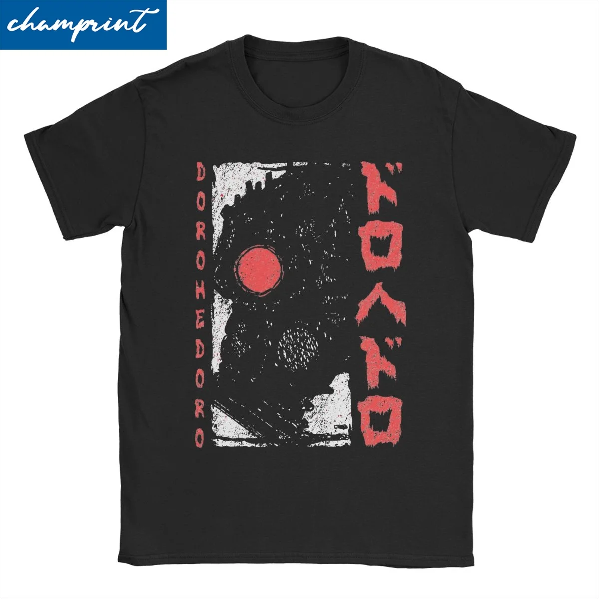 Vintage Dorohedoro Kaiman T-Shirts Men Women Crewneck Cotton T Shirts Manga Anime Short Sleeve Tees Gift Idea Tops