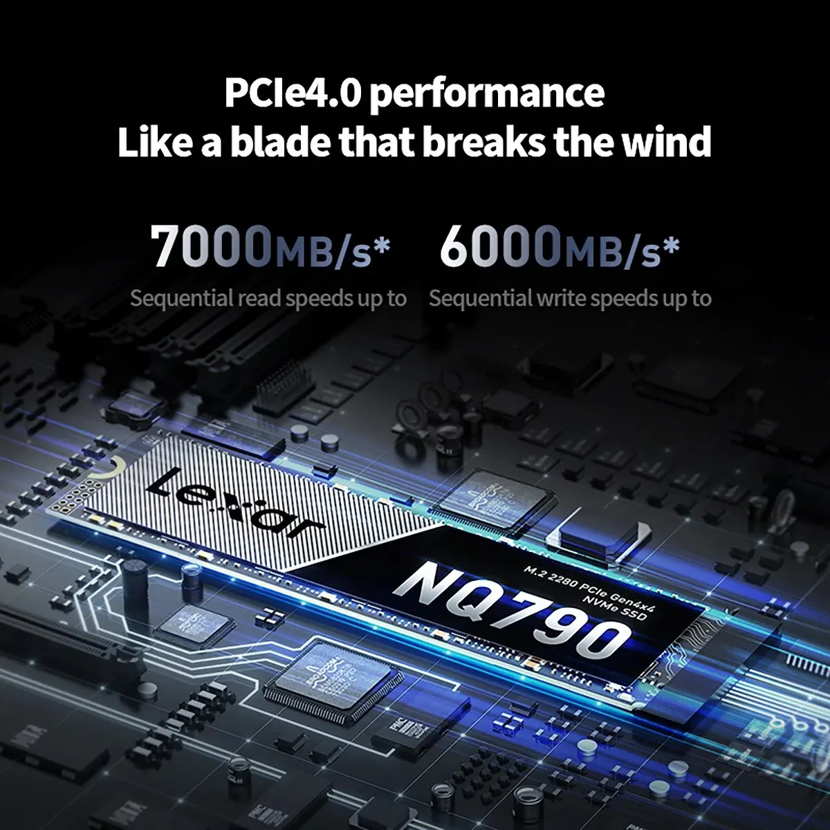 Lexar โซลิดสเตตไดรฟ์ NQ790 M.2อินเตอร์เฟซ SSD NVMe โปรโตคอล PCIe4.0x4การเล่นเกม2TB 1TB ความบันเทิงสำหรับการเล่นเกมพีซีแล็ปท็อป PS5