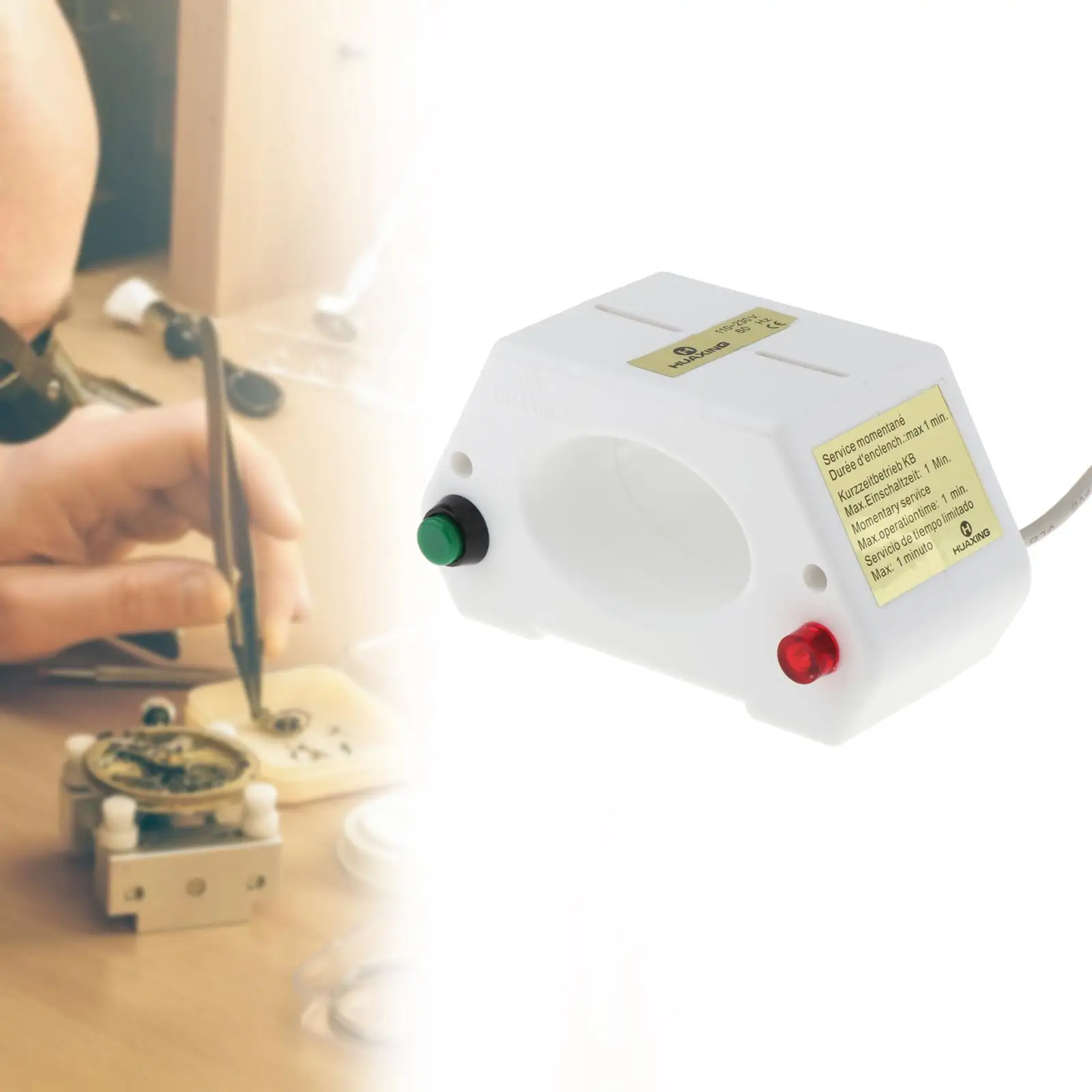 Watch Demagnetizer Practical Demagnetization Machine Watch Repair Tool Mechanical Watch Degausser for Maintenance Watch Shop