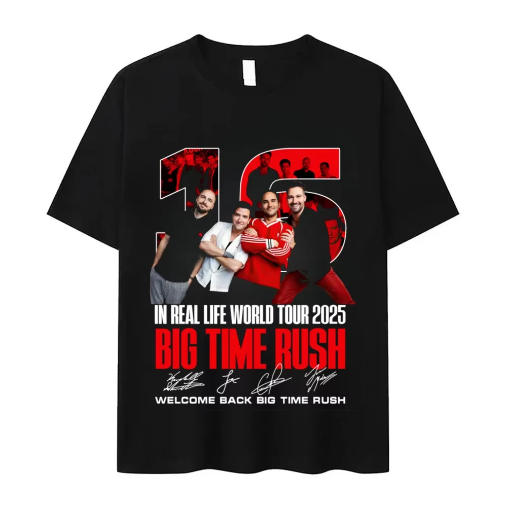 Camiseta Big Time Rush 2026 para hombre y mujer, camisetas de manga corta, nuevas camisetas de algodón para hombre, camisetas Big Time Rush, camisetas de verano para hombre