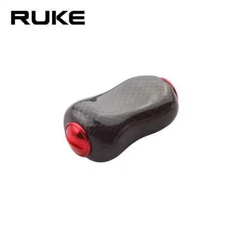 Ruke 1pc Fishing Reel Handke Knob Carbon Materail 40mm Weight 4g/pc Include 2pcs Bearings Washers Reel Accessory For Handle DIY